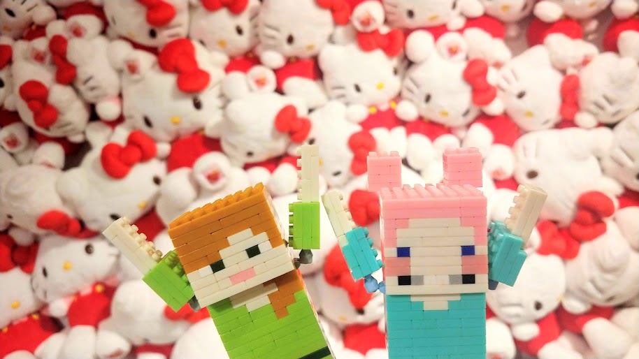 キティちゃんカフェにて。いつかニラ子カフェを開きたい。