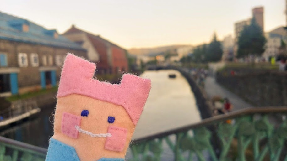 小樽運河へ。ニラ子は小樽が大好き!